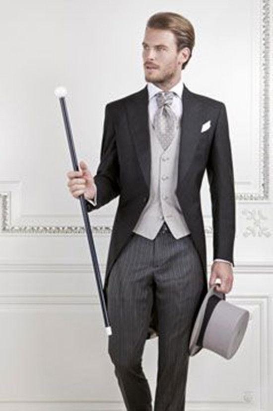 Men's Suits & Blazers Wholesale- Arrival Custom Made Men's Formal Morning One Button Black Jacket With White Stripes Pants Wedding Suit, Brown
Men's Suits & Blazers Wholesale- Arrival Custom Made Men's Formal Morning One Button Black Jacket With White Stripes Pants Wedding Suit, Brown