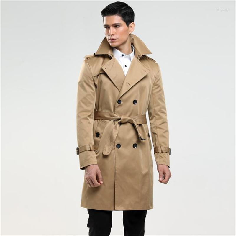 Men' Trench Coats 2022 Business Casual Slim Windbreaker Spring Autumn Middle-aged And Young Long Jacket Khaki Black Blue Viol22
Men' Trench Coats 2022 Business Casual Slim Windbreaker Spring Autumn Middle-aged And Young Long Jacket Khaki Black Blue Viol22