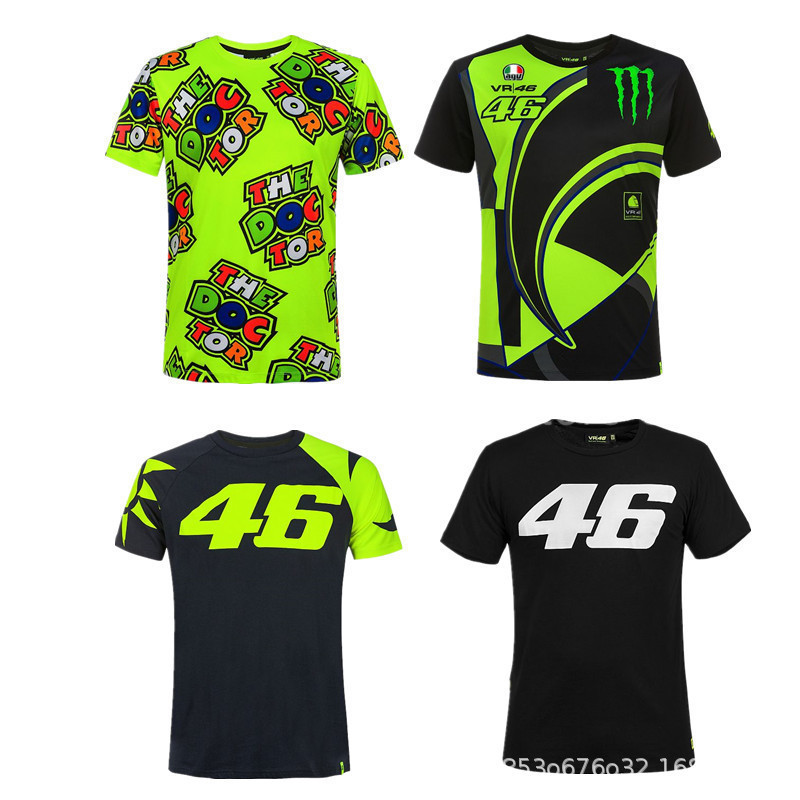 2022 F1 Team Racing Men's t Shirts Vr46 Short Cross-country Motorcycle Summer Bicycle Mountain Speed Dry Riding Top Z128