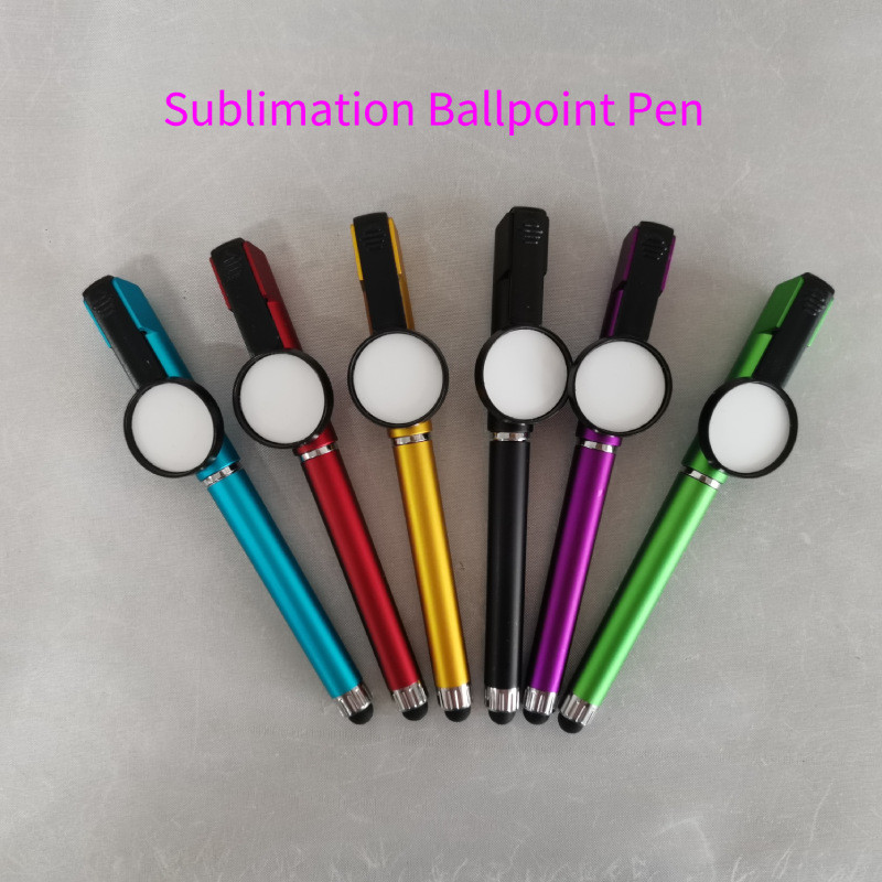 sublimation blank ballpoint pen 6colours hot transfer printing consumables factory price