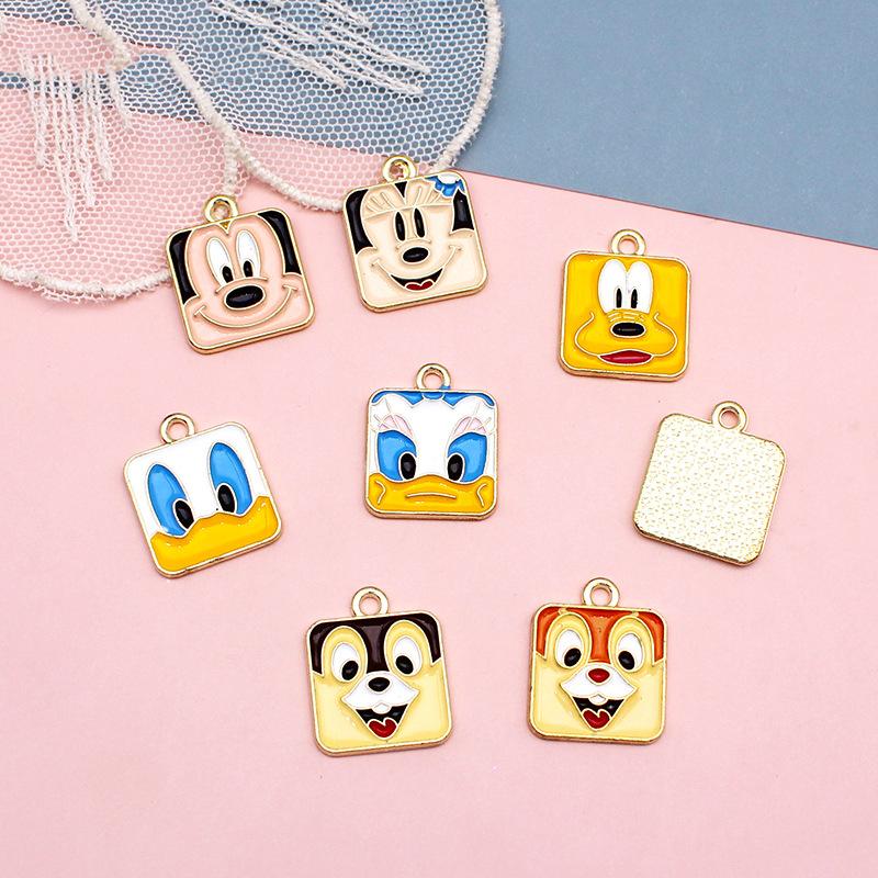 Charms 10pcs 15 18mm 7 Styles Cartoon Square Necklace Earrings Keychain Enamel Pendants DIY Jewelry Making Charm Wholesale
Charms 10pcs 15 18mm 7 Styles Cartoon Square Necklace Earrings Keychain Enamel Pendants DIY Jewelry Making Charm Wholesale