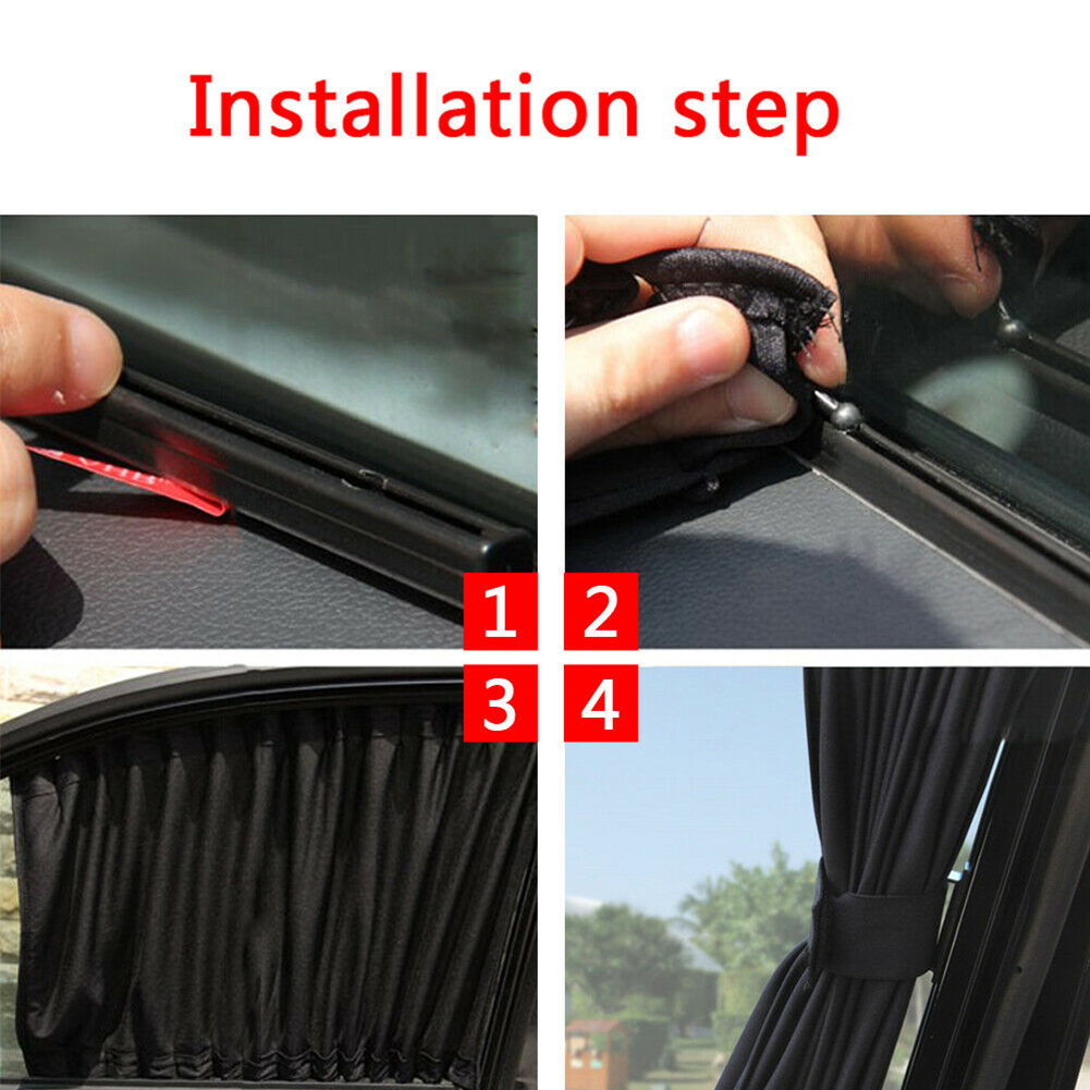 2021 Car Sun Shade Side Window Curtain Auto Foldable UV Protection Auto Windows Sun Shade Accessories