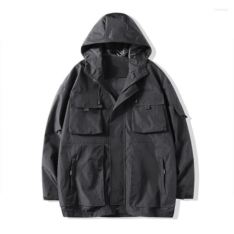 Men's Trench Coats Men's Large Size Loose Hooded Multi-pocket Windbreaker Spring And Autumn Tooling Jacket Cloak Men Long CoatMen's Viol, Black
Men's Trench Coats Men's Large Size Loose Hooded Multi-pocket Windbreaker Spring And Autumn Tooling Jacket Cloak Men Long CoatMen's Viol, Black