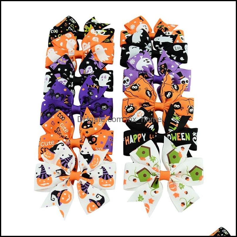 3 Inch Baby Halloween Barrettes Grosgrain Ribbon Bows With Clip Girls Kids Ghost Pumpkin Children Girl Pinwheel Hair Clips Hairpin Accessori, 12 colors
3 Inch Baby Halloween Barrettes Grosgrain Ribbon Bows With Clip Girls Kids Ghost Pumpkin Children Girl Pinwheel Hair Clips Hairpin Accessori, 12 colors