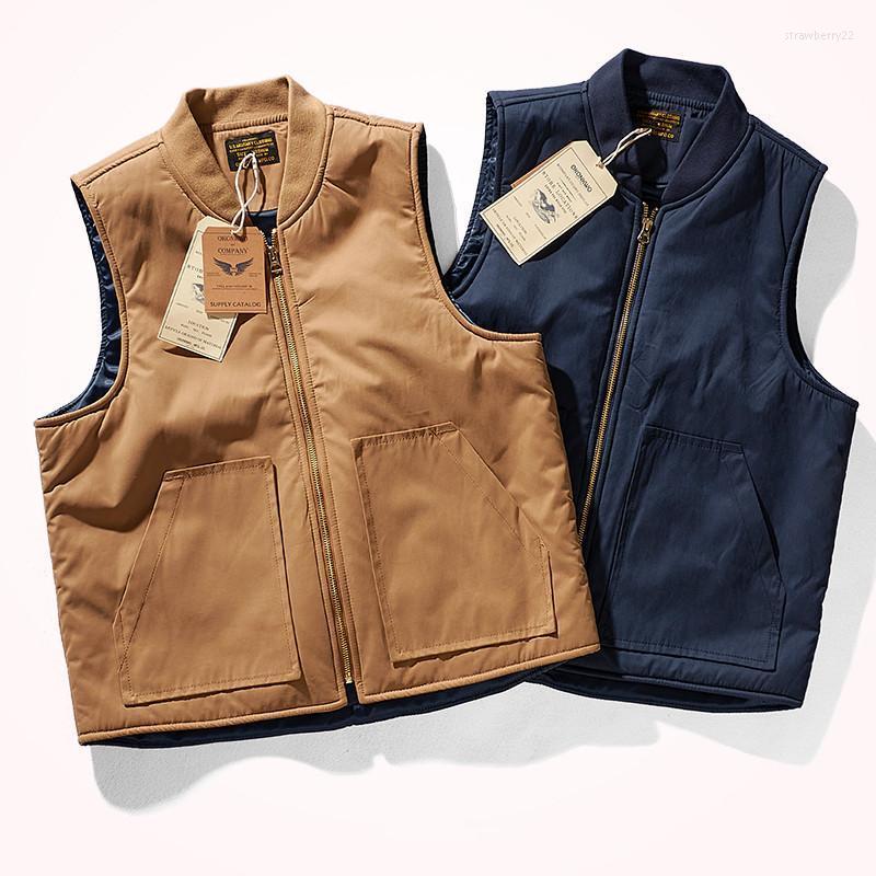 Men's Vests Autumn And Winter Japanese Retro Thickened Cotton Vest Fashion 40% Cashmere Quilted Lining Sleeveless Warm Waistcoat Stra22, Khaki
Men's Vests Autumn And Winter Japanese Retro Thickened Cotton Vest Fashion 40% Cashmere Quilted Lining Sleeveless Warm Waistcoat Stra22, Khaki