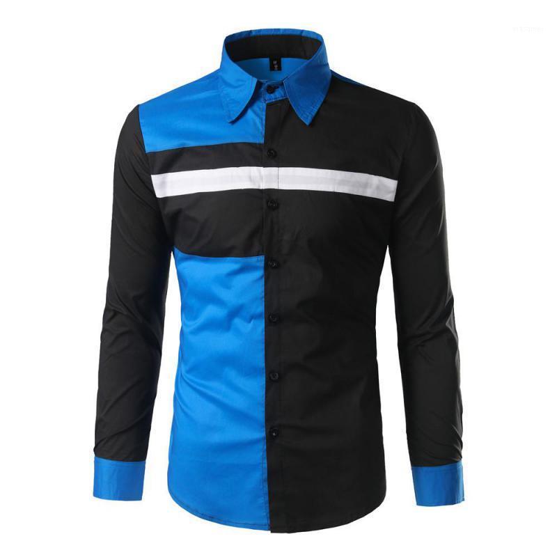 Men's Casual Shirts 2022 Autumn Plus Size Slim Long Sleeved Shirt Contrast Color Stitching Thin Section All-match Men, Blue
Men's Casual Shirts 2022 Autumn Plus Size Slim Long Sleeved Shirt Contrast Color Stitching Thin Section All-match Men, Blue