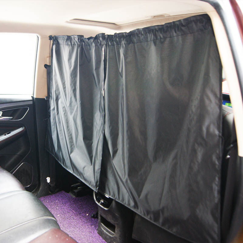 Car Sunshade Rear Seat Partition Curtain Privacy Protector Divider Curtain Front Side Window Sun Shade Screen Auto Accessories UV Block Protection