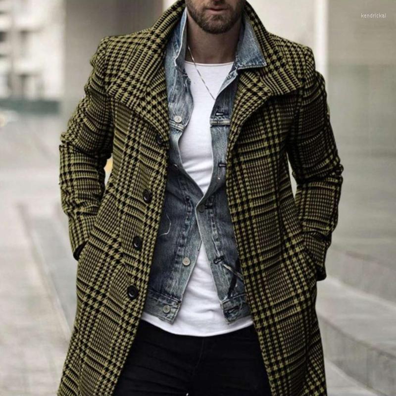 Men' Wool & Blends Men Coats Autumn Winter Plaid Printing High Quality Jacket Turn-down Collar Brand Coat #t3g Kend22, Green
Men' Wool & Blends Men Coats Autumn Winter Plaid Printing High Quality Jacket Turn-down Collar Brand Coat #t3g Kend22, Green