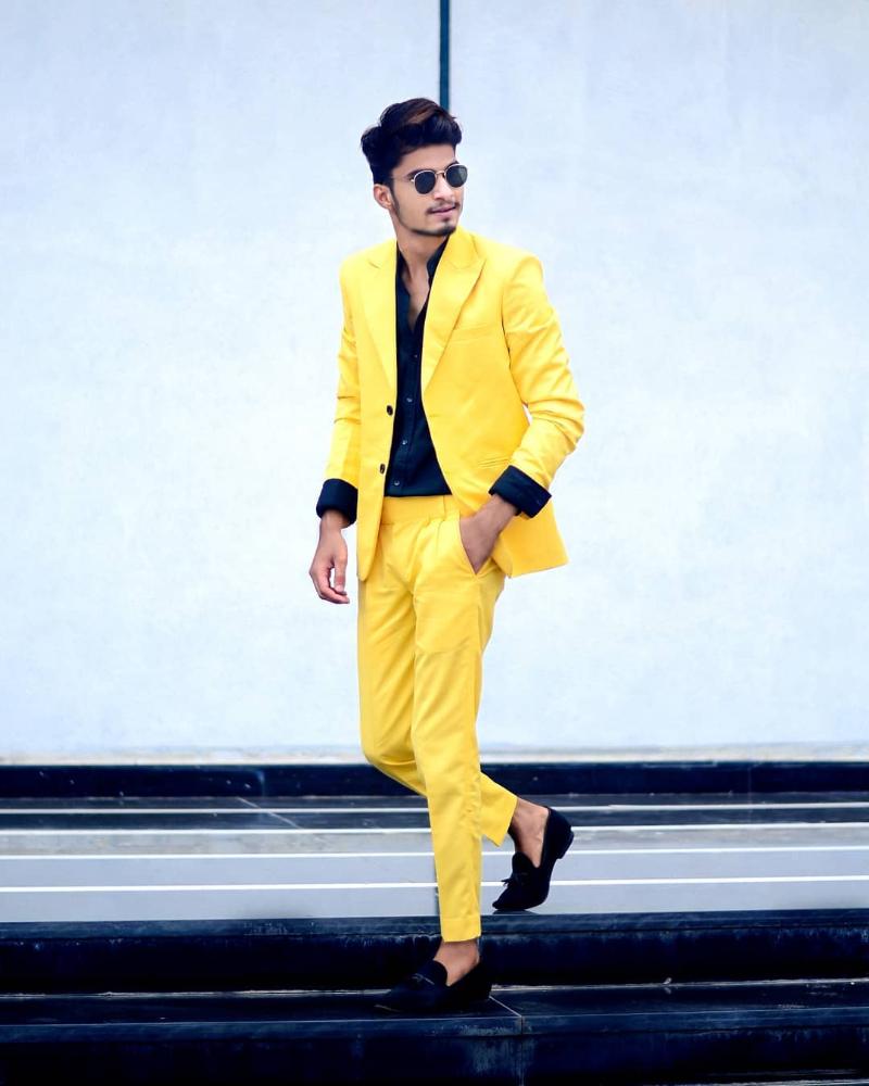 Men's Suits & Blazers 2022 Fashion Two Pieces Yellow Men Custom Made Handsome Cotton Spring Wedding Formal Blazer+Pant, Black
Men's Suits & Blazers 2022 Fashion Two Pieces Yellow Men Custom Made Handsome Cotton Spring Wedding Formal Blazer+Pant, Black