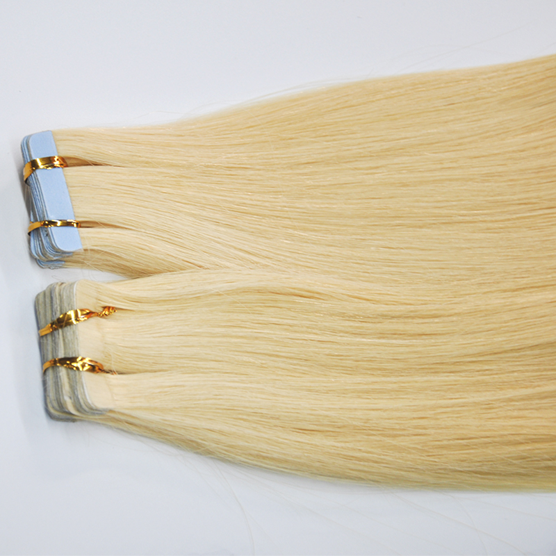 hotsale popular wholesale russian european remy tape hair extensions 2 5gram pc 60pcs lot natural thickness black color 1 blonde color