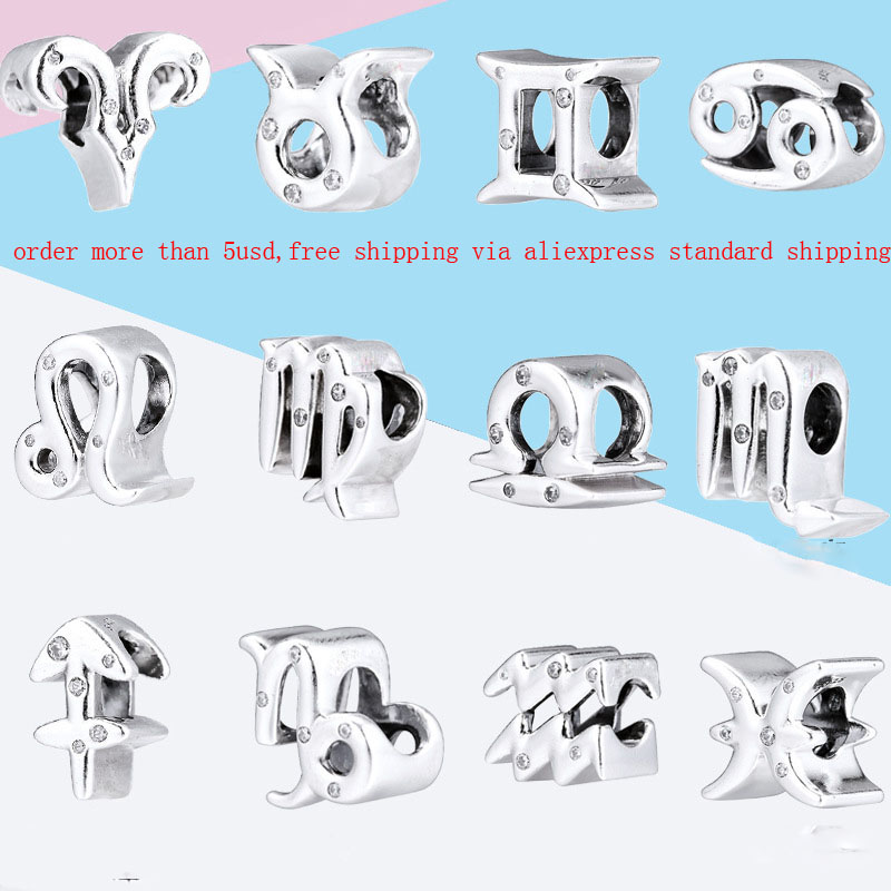 925 Sterling Silver Dangle Charm winter new Sparkling Pisces Gemini Cancer Sagittarius Capricorn Aries Leo Zodiac Bead Fit Pandora DIY Jewelry Accessories
925 Sterling Silver Dangle Charm winter new Sparkling Pisces Gemini Cancer Sagittarius Capricorn Aries Leo Zodiac Bead Fit Pandora DIY Jewelry Accessories