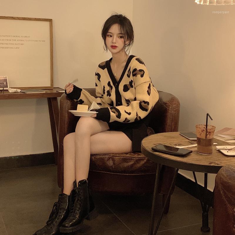 Leopard Spot Fashion Sweater Knit Cardigan Office Lady V-neck Button Long Sleeved Clothes Women Autumn Winter 2022 Women's Knits & Tees, Yellow
Leopard Spot Fashion Sweater Knit Cardigan Office Lady V-neck Button Long Sleeved Clothes Women Autumn Winter 2022 Women's Knits & Tees, Yellow