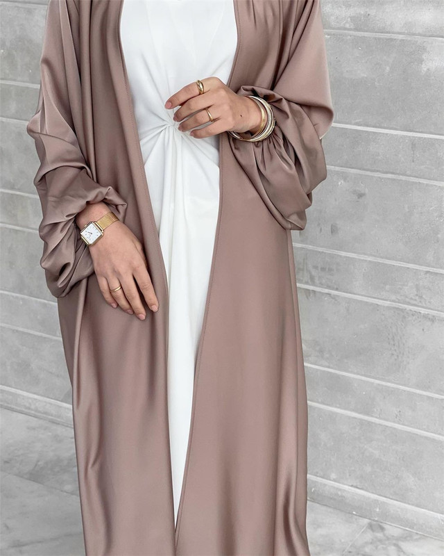 Chiffon Open Abaya Dubai Turkey Kaftan Muslim Cardigan Abayas Dresses For Women Solid Robe Kimono Femme Caftan Islam Clothing
