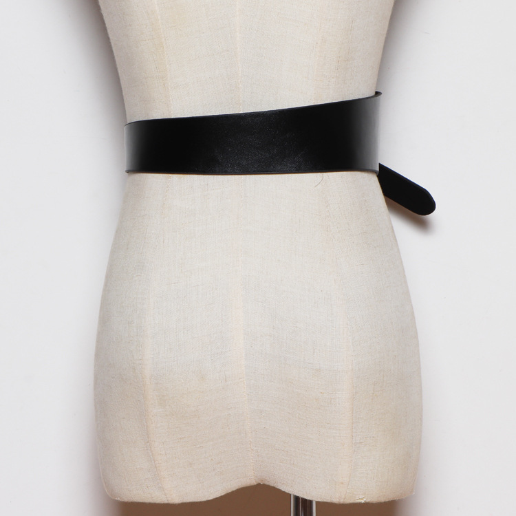 Irregular Genuine Leather Wide Multicolor Belt Personality Women New Fashion Tide All-match Spring Autumn