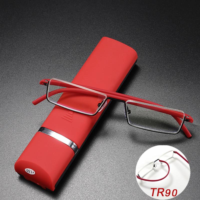 Sunglasses Metal Half Frame Anti-Blue Light Reading Glasses Men Prescription Eyeglasses Male Eyewear With Case Diopter 1.0 To 6.0Sunglasses
Sunglasses Metal Half Frame Anti-Blue Light Reading Glasses Men Prescription Eyeglasses Male Eyewear With Case Diopter 1.0 To 6.0Sunglasses