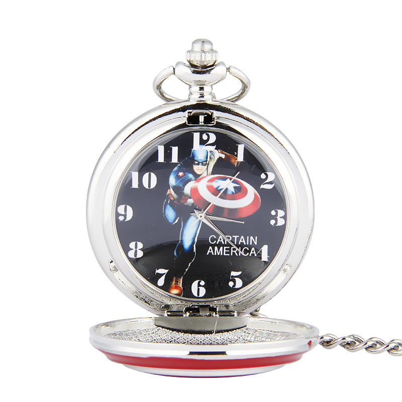 10pcs Us captain five pointed star pocket watch large European and American style flip Long Necklace couple sweater chain 8017
10pcs Us captain five pointed star pocket watch large European and American style flip Long Necklace couple sweater chain 8017