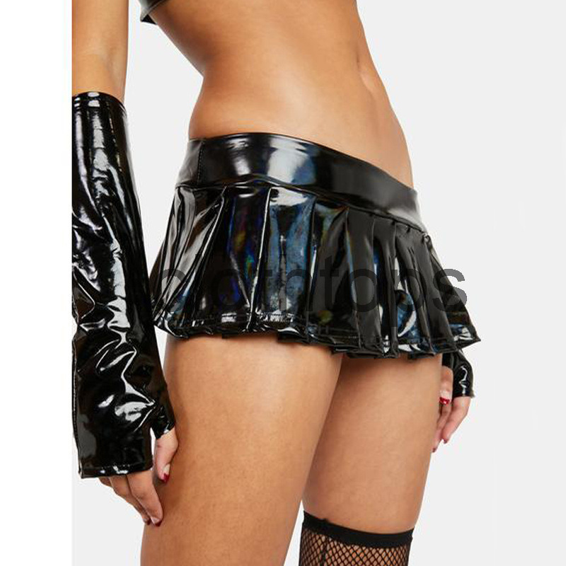 Br21y1109 early spring 2022 sexy Pu bright face skirt super short pleated skirt elastic miniskirt, Black
Br21y1109 early spring 2022 sexy Pu bright face skirt super short pleated skirt elastic miniskirt, Black