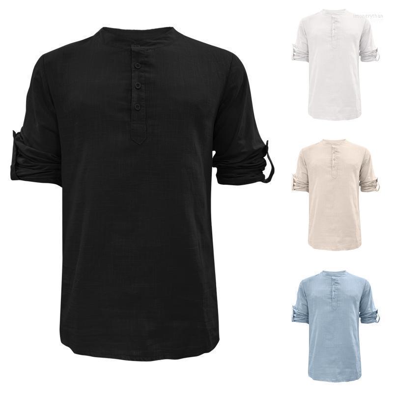 Men's T-Shirts Linen Casual Sleeve Cotton Summer Top Solid Neck And Long Color Round Button Men T Shirts Pack V NeckMen's Imon22, Black
Men's T-Shirts Linen Casual Sleeve Cotton Summer Top Solid Neck And Long Color Round Button Men T Shirts Pack V NeckMen's Imon22, Black