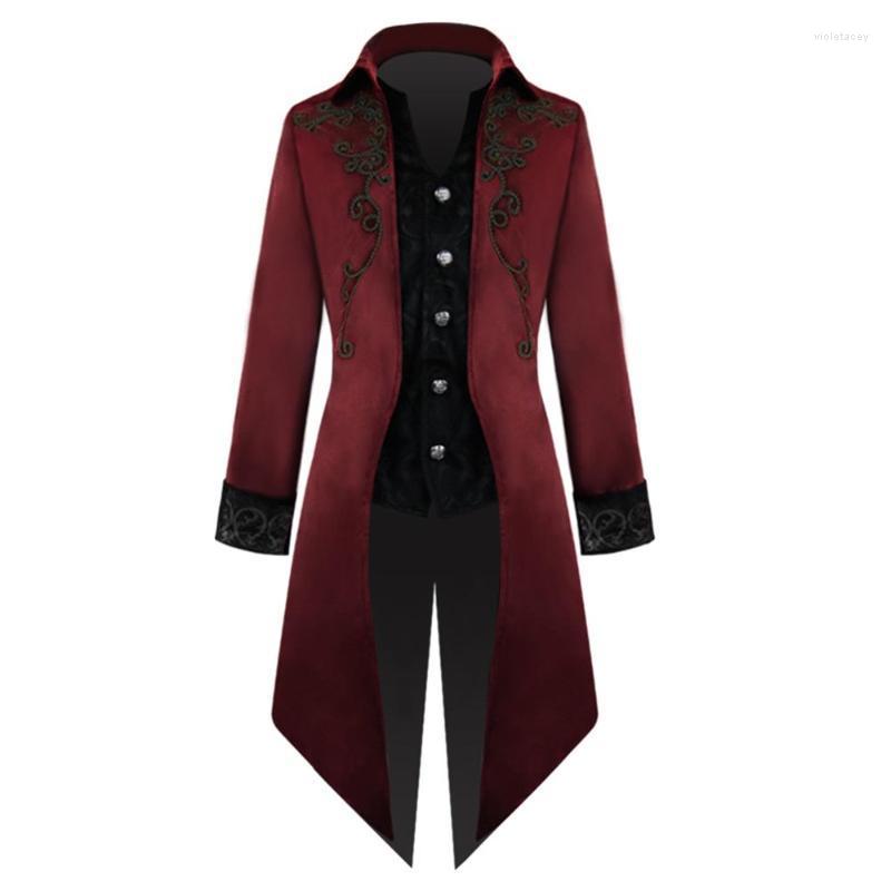 Men' Trench Coats Mens Medieval Retro Jacket Gothic Frock Coat Black Tuxedo Halloween Cosplay Costume Tailcoat Outfit Overcoat VD2471 Viol2
Men' Trench Coats Mens Medieval Retro Jacket Gothic Frock Coat Black Tuxedo Halloween Cosplay Costume Tailcoat Outfit Overcoat VD2471 Viol2