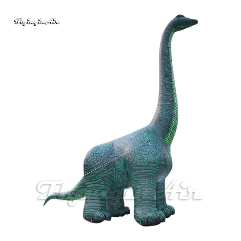 Simulated Large Inflatable Brachiosaurus Jurassic Park Dinosaur Model Green Blow Up Brachiosaurus Balloon With Long Neck For Event