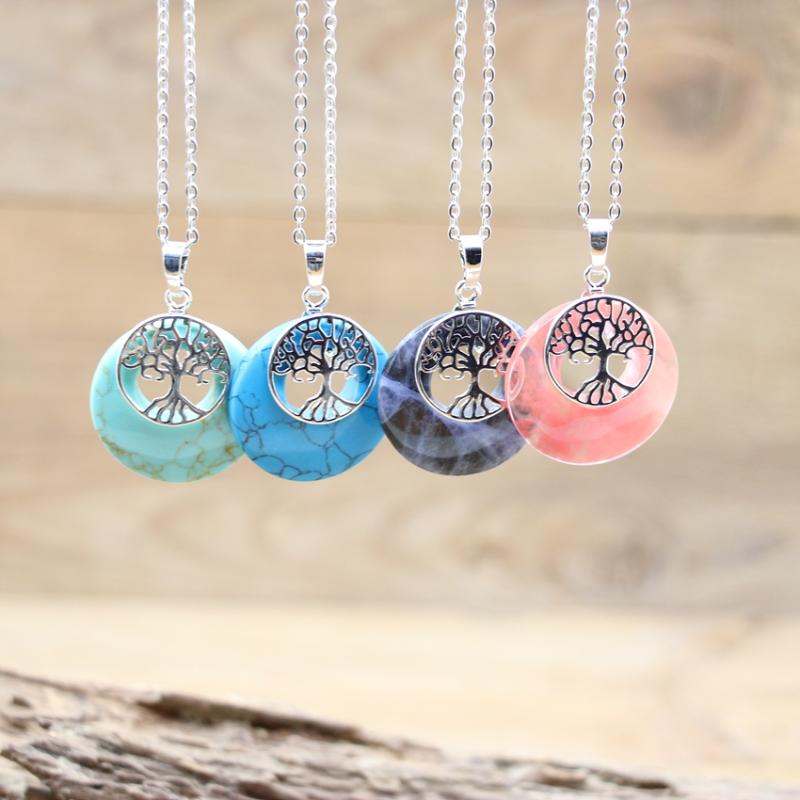 Pendant Necklaces Natural Stone Tree Of Life Pendants Healing Reiki Crystal Amethysts Quartz Gems Shell Peace Buckle Necklace Boho Jewelry Q
Pendant Necklaces Natural Stone Tree Of Life Pendants Healing Reiki Crystal Amethysts Quartz Gems Shell Peace Buckle Necklace Boho Jewelry Q