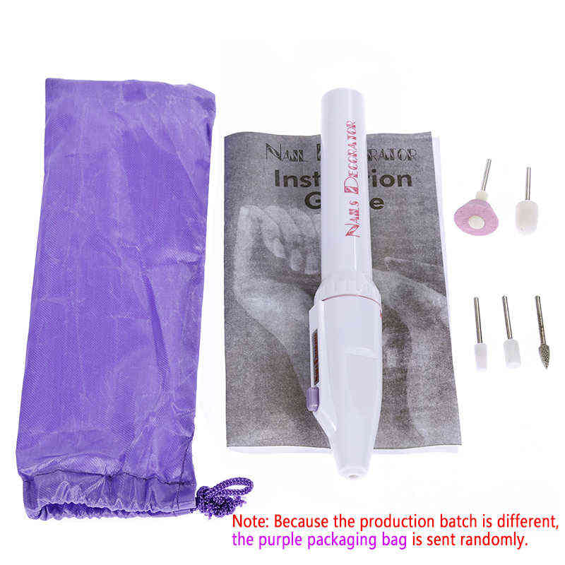 Nail Gel Toy Electric Set Manicure 5 in 1 Machine Drill File Grinder Grooming Kit Buffer Polisher Remover 0328