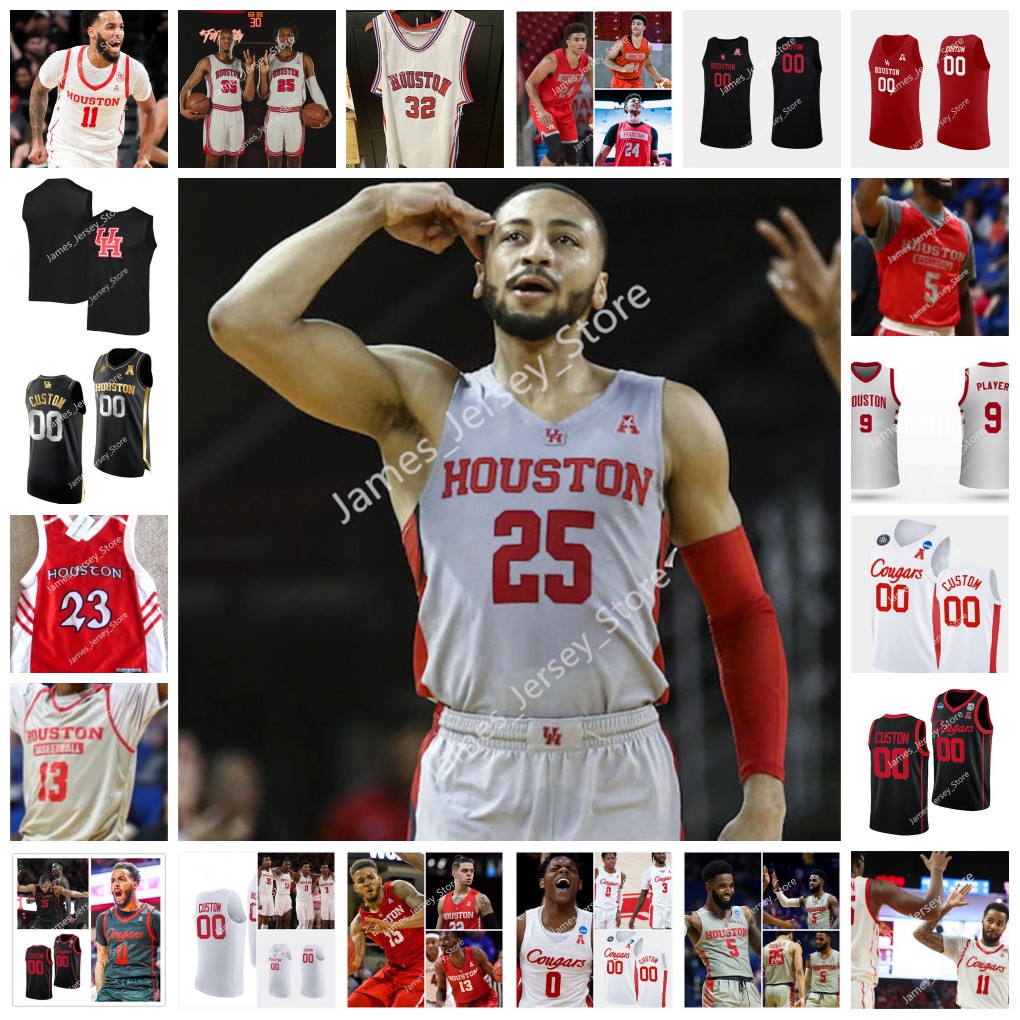 NCAA Custom UH Houston Cougars College Basketball Jersey 24 Quentin Grimes 3 DeJon Jarreau 5 Cameron Tyson 11 Nate Hinton 23 Cedrick Alley Jr. J'Wan Roberts Caleb Broodo
NCAA Custom UH Houston Cougars College Basketball Jersey 24 Quentin Grimes 3 DeJon Jarreau 5 Cameron Tyson 11 Nate Hinton 23 Cedrick Alley Jr. J'Wan Roberts Caleb Broodo