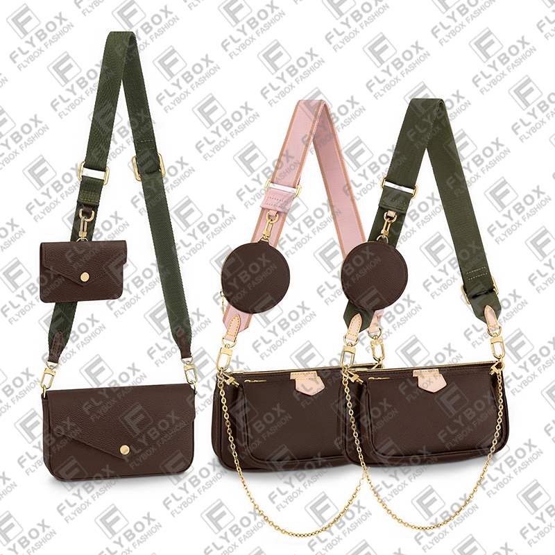 Woman Designer Luxury Fashion MULTI POCHETTE ACCESSORIES Bag Shoulder Bags Crossbody High Quality TOP 5A M44813 M44840 M80091 FELICIE STRAP Pouch Wallet Purse, 5 in 1 / brown flower /dark green strap
Woman Designer Luxury Fashion MULTI POCHETTE ACCESSORIES Bag Shoulder Bags Crossbody High Quality TOP 5A M44813 M44840 M80091 FELICIE STRAP Pouch Wallet Purse, 5 in 1 / brown flower /dark green strap
