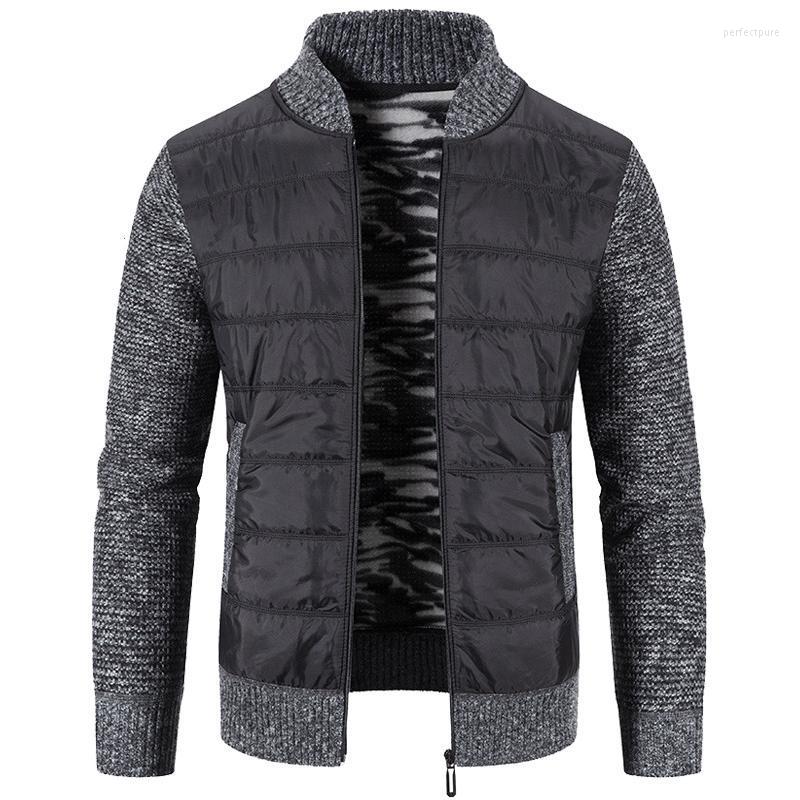 Men's Sweaters Winter Warm Fleece Sweatercoat Autumn Patchwork Zipper Sweater Cardigan Knit Fashionable Brand Handsome Casual Jack Perf22, Black 
Men's Sweaters Winter Warm Fleece Sweatercoat Autumn Patchwork Zipper Sweater Cardigan Knit Fashionable Brand Handsome Casual Jack Perf22, Black