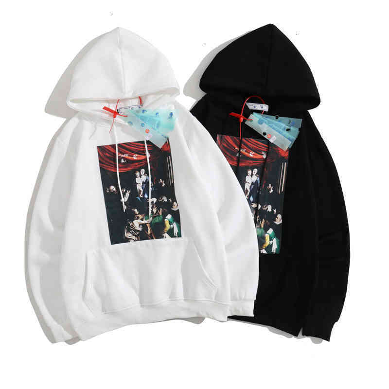 Men's T-shirts Off Fashion Autumn Winter New 2021 Virgin Oil Painting Print Hooded Plush Sweater for Men and Women, White
Men's T-shirts Off Fashion Autumn Winter New 2021 Virgin Oil Painting Print Hooded Plush Sweater for Men and Women, White