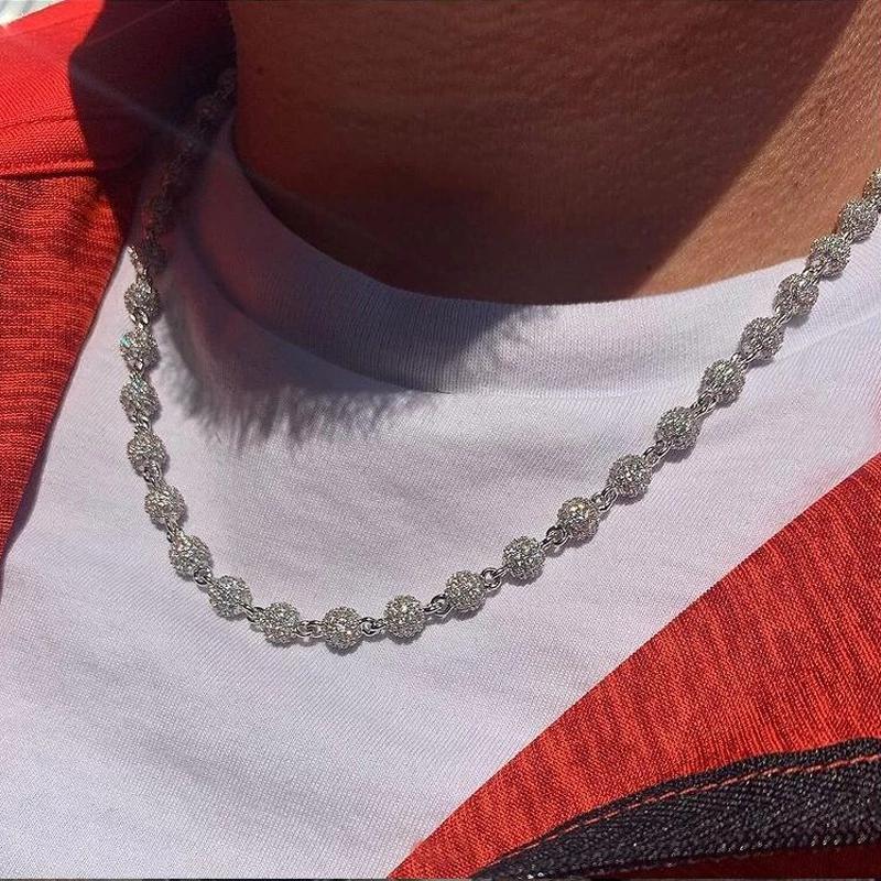 Chains Gold Silver 4mm Ball Link Chain Choker Necklaces With 5A Cubic Zirconia Paved Fashion Bracelet Women Men HipHop JewelryChains
Chains Gold Silver 4mm Ball Link Chain Choker Necklaces With 5A Cubic Zirconia Paved Fashion Bracelet Women Men HipHop JewelryChains