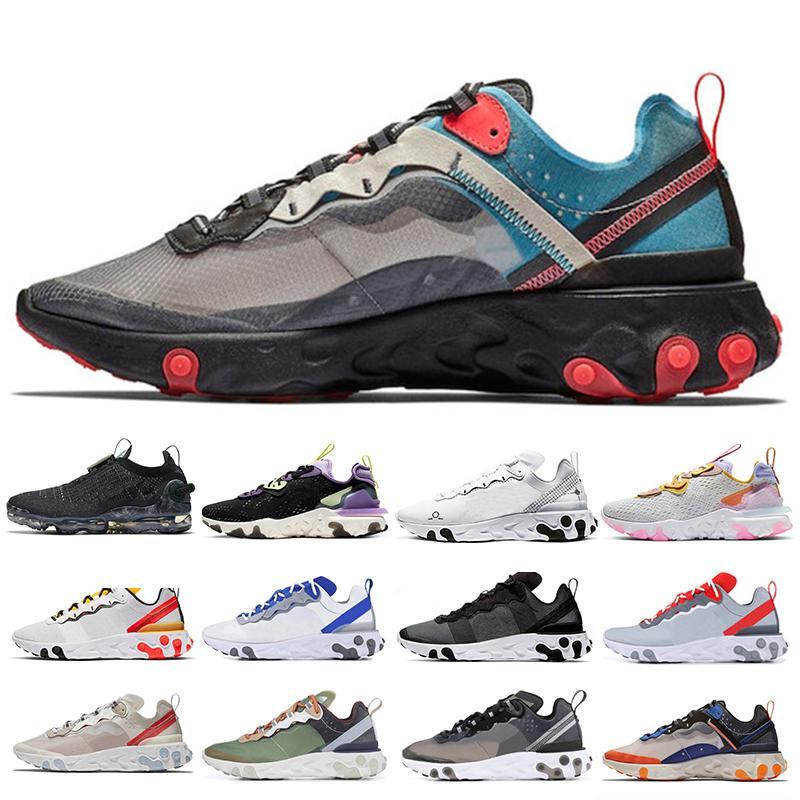 2021 React Element 87 55 Running Shoes For Men Women White Black Neptune Green Blue Mens Trainer Designer Breathable Sports Sneakers Size 36, Color 2
2021 React Element 87 55 Running Shoes For Men Women White Black Neptune Green Blue Mens Trainer Designer Breathable Sports Sneakers Size 36, Color 2