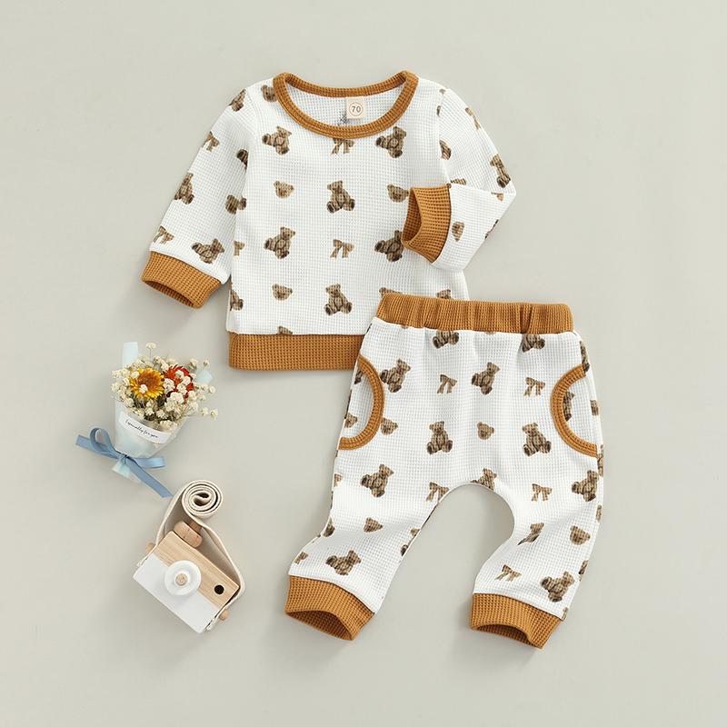 Clothing Sets FOCUSNORM 2pcs Toddler Baby Girls Boys Clothes 0-24M Cartoon Bear Printed Long Sleeve Pullover Sweatshirts Pants, As pic
Clothing Sets FOCUSNORM 2pcs Toddler Baby Girls Boys Clothes 0-24M Cartoon Bear Printed Long Sleeve Pullover Sweatshirts Pants, As pic