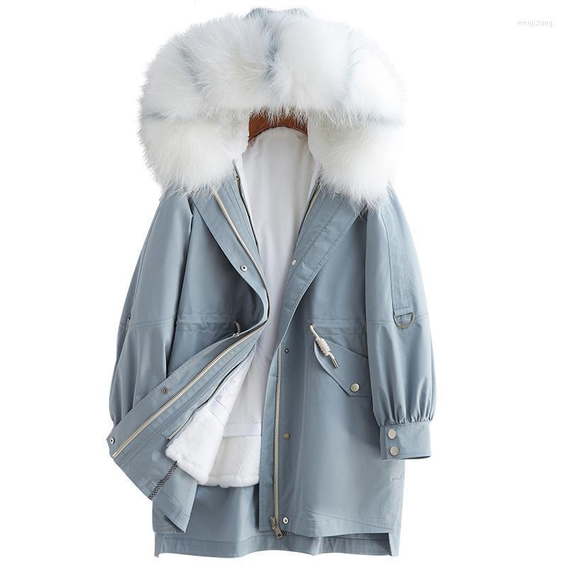 Women' Wool & Blends 2022 Send Overcome Removable Raccoon Hair Lead Rex Inner Tank Overcoat Girls Long Fund Leather And Fur Loose Coat, Pale blue
Women' Wool & Blends 2022 Send Overcome Removable Raccoon Hair Lead Rex Inner Tank Overcoat Girls Long Fund Leather And Fur Loose Coat, Pale blue