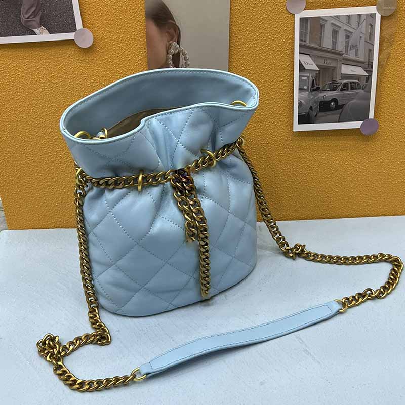 Women Bucket Mini Shoulder Bag High Quality Genuine Leather Designer Crossbody Bags Flap Gold-Tine Metal Chains Tassel Classic Handbags For Womens Handbag 24CM ZH, White
Women Bucket Mini Shoulder Bag High Quality Genuine Leather Designer Crossbody Bags Flap Gold-Tine Metal Chains Tassel Classic Handbags For Womens Handbag 24CM ZH, White