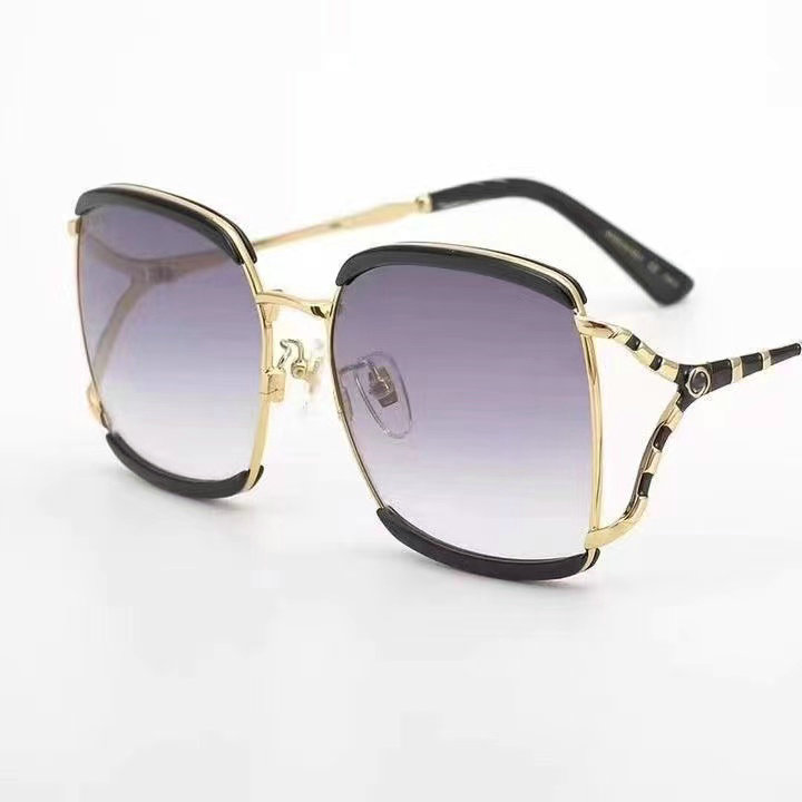 Fashion Designer Sunglasses Large Square Frame Hollow Sun Glasses for Man Woman High Quality 0593SK