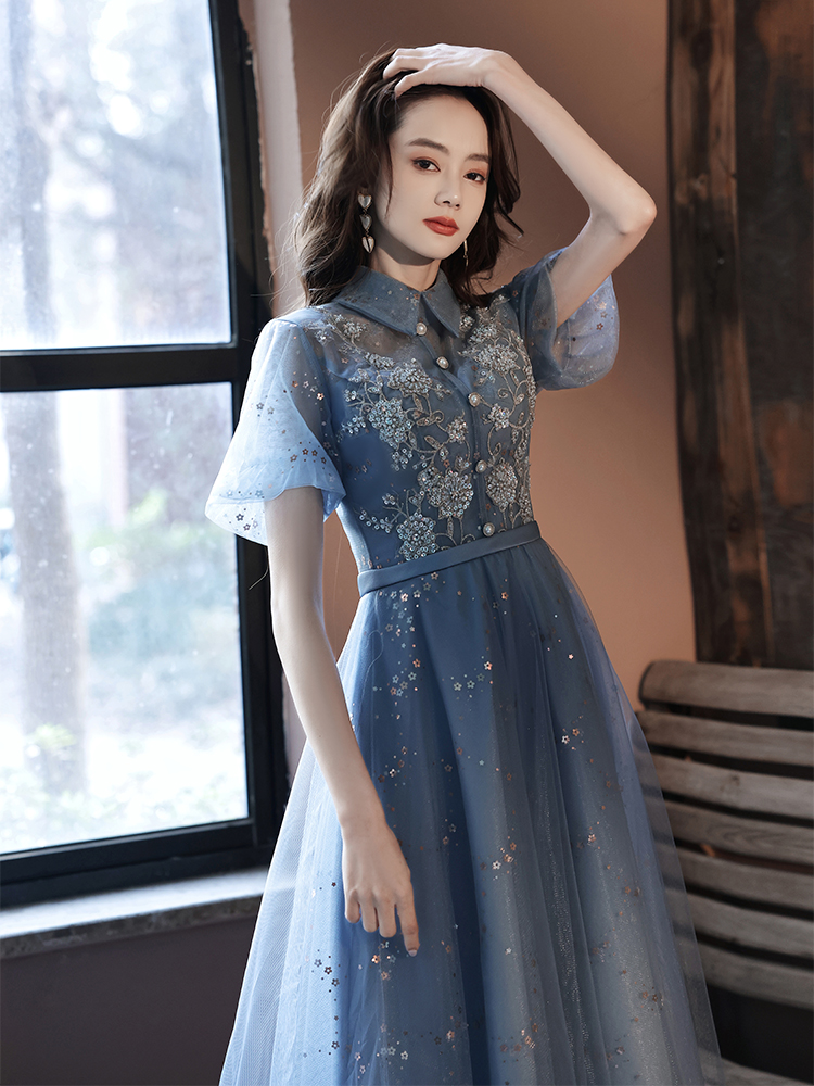 Sexy Lace Prom Dresses 2022 High Neck Party Graduation Dress Robe De Soiree longue Formal Dress simple