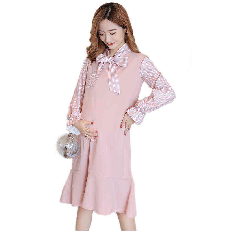 Fake Two Piece Sweater Pregnant Dress Winter Long-sleeved Pregnant Woman Ruffles Dress for Autumn Knit Maternity Mermaid Dress G220418, Pink
Fake Two Piece Sweater Pregnant Dress Winter Long-sleeved Pregnant Woman Ruffles Dress for Autumn Knit Maternity Mermaid Dress G220418, Pink