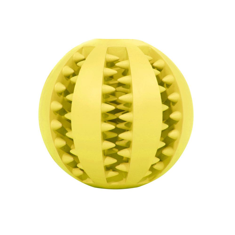Pet Dog Toy Interactive Rubber Balls for Small Large Dogs Puppy Cat Chewing Toys Pet Tooth Cleaning Indestructible Dog Food Ball 0628