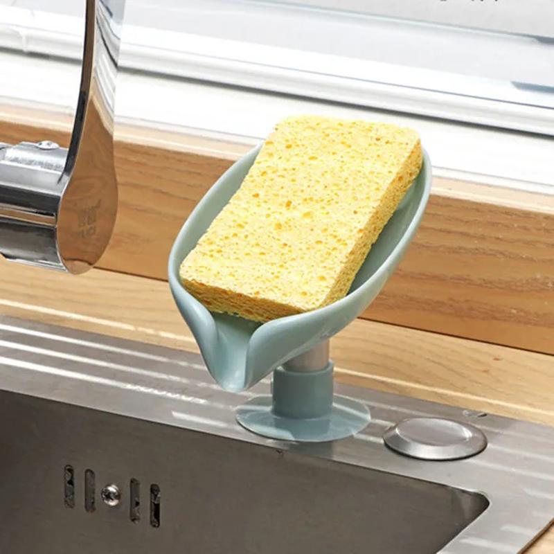 Soap Dishes Creative Sucker Holder Leaf Shape Box Drain Punch-free Bathroom Shower Sponge Storage Tray SuppliesSoap, 1pcs
Soap Dishes Creative Sucker Holder Leaf Shape Box Drain Punch-free Bathroom Shower Sponge Storage Tray SuppliesSoap, 1pcs
