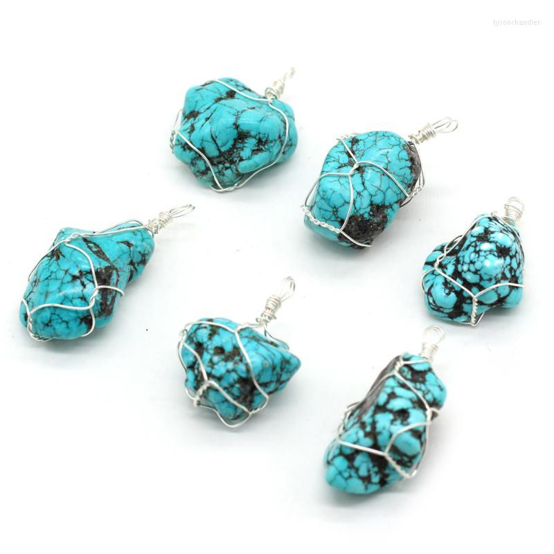 Pendant Necklaces Wholesale10PCS Natural Stone Green Turquoise Silver Wire Irregular For Jewelry MakingDIY Necklace Accessories Gift PartyPe
Pendant Necklaces Wholesale10PCS Natural Stone Green Turquoise Silver Wire Irregular For Jewelry MakingDIY Necklace Accessories Gift PartyPe