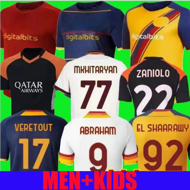 20 21 22 roma SOCCER JERSEYS home Abraham Pellegrini 2021 2022 VERETOUT SHOMURODOV totti Zaniolo MANCINI KUMBULLA men kids kit FOOTBALL EL S, Black;yellow
20 21 22 roma SOCCER JERSEYS home Abraham Pellegrini 2021 2022 VERETOUT SHOMURODOV totti Zaniolo MANCINI KUMBULLA men kids kit FOOTBALL EL S, Black;yellow