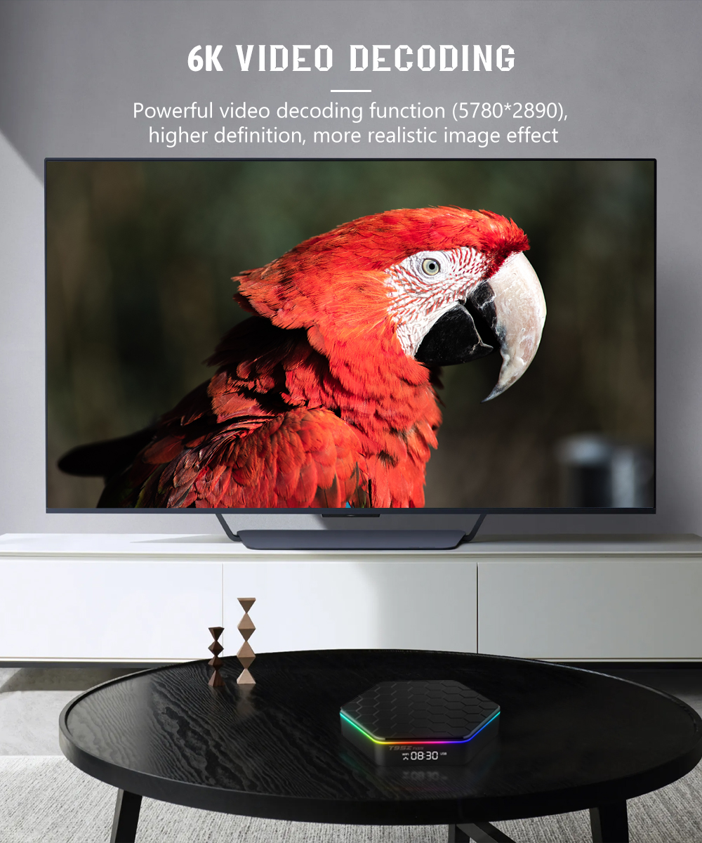Newest T95Z PLUS Android 12 TV Box Allwinner H618 6K 2.4G 5G WIFI6 4GB 64B 32GB 2GB16GB BT5.0 H.265 Global Media Player Receiver
