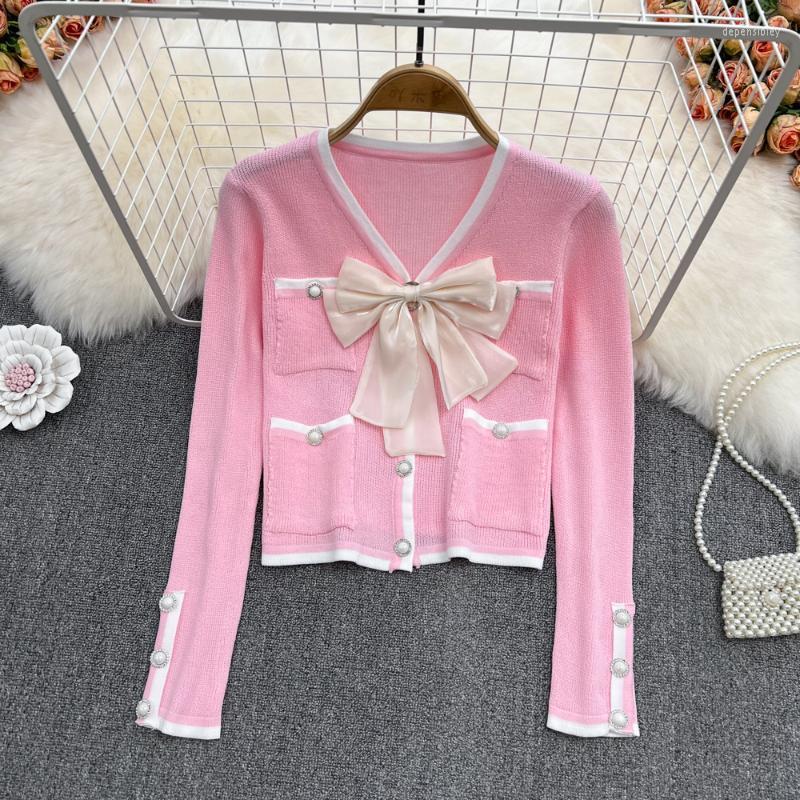 Women's Knits & Tees High Quality Women Fashion Spring Sweet Cute Temperament Long-Sleeved Bow V-Neck Knitted Cardigan Short Top Depe22, Sky blue
Women's Knits & Tees High Quality Women Fashion Spring Sweet Cute Temperament Long-Sleeved Bow V-Neck Knitted Cardigan Short Top Depe22, Sky blue