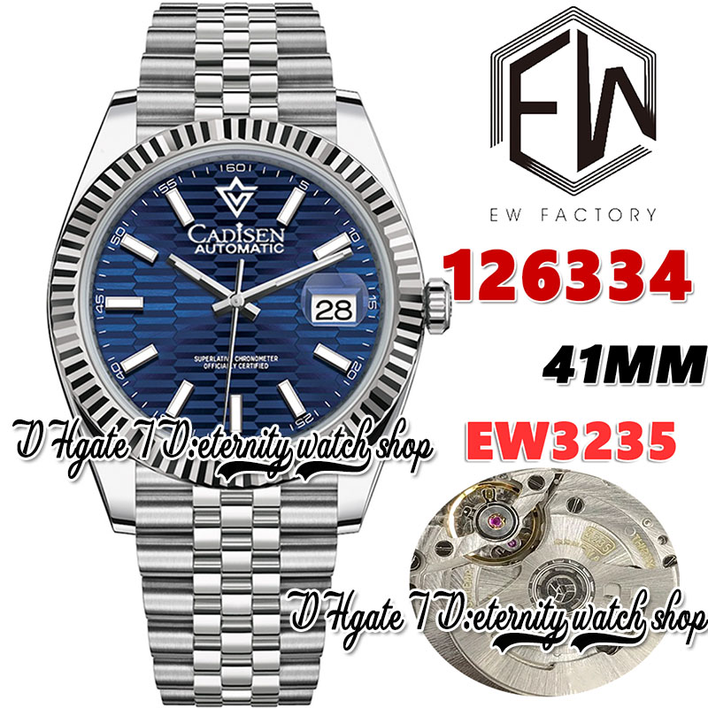 EWF V3 ew126334 Cal.3235 EW3235 Automatic Mens Watch 41MM Fluted Bezel Blue Pit pattern Dial 904L Stainless Bracelet With Same Serial Warranty Card eternity Watches, Watch waterproof cost
EWF V3 ew126334 Cal.3235 EW3235 Automatic Mens Watch 41MM Fluted Bezel Blue Pit pattern Dial 904L Stainless Bracelet With Same Serial Warranty Card eternity Watches, Watch waterproof cost