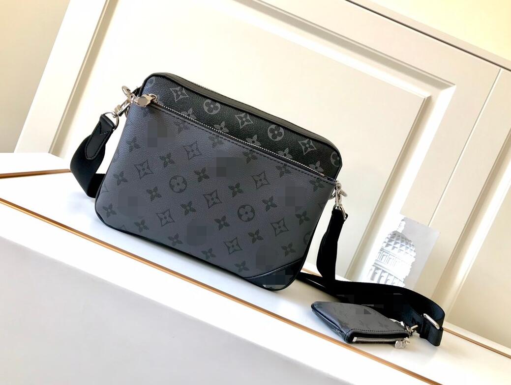 Handbags Men Leather TRIO Messenger Bags Luxury Shoulder Bag Make up Bag Designer Handbag Tote Man's bag, Packaging bags
Handbags Men Leather TRIO Messenger Bags Luxury Shoulder Bag Make up Bag Designer Handbag Tote Man's bag, Packaging bags