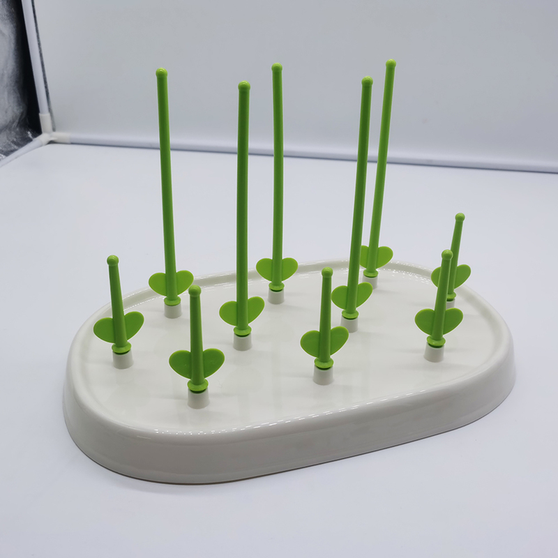 Bobei Elephant Baby Bottle Drying Rack Kids Bottles Cleaning Dryer Drainer Storage Rack Glass Countertop Drying Rack for Bottles 220512