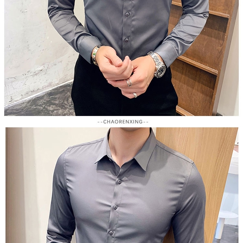 Customize men shirt long sleeve personalize A816 orange pink army green 220322