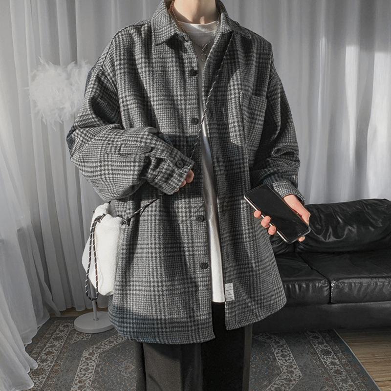 Men's Casual Shirts Plaid Shirt Thicken Turn-down Collar Coat Leisure Baggy Streetwear Winter Tweed Fashion Outerwear Handsome Chic BlouseMe, Gray
Men's Casual Shirts Plaid Shirt Thicken Turn-down Collar Coat Leisure Baggy Streetwear Winter Tweed Fashion Outerwear Handsome Chic BlouseMe, Gray