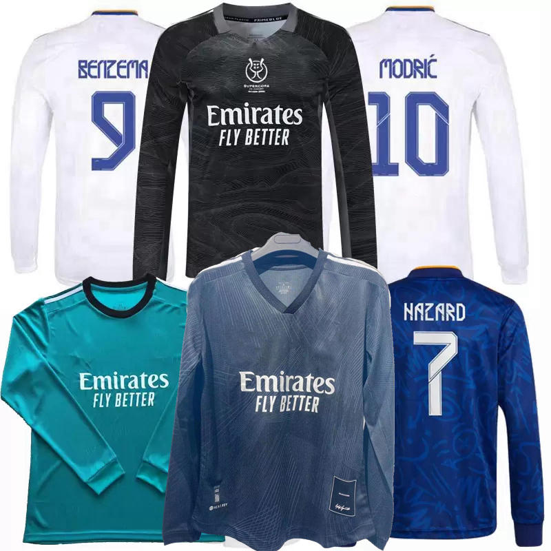 2021 2022 MADRIDS BENZEMA Long sleeve Soccer Jerseys ALABA Real CAMAVINGA VALVERDE COURTOIS ASENSIO MARCELO MODRIC VINI JR. HAZARD BALE 21 22 football full shirt, Home long sleeve
2021 2022 MADRIDS BENZEMA Long sleeve Soccer Jerseys ALABA Real CAMAVINGA VALVERDE COURTOIS ASENSIO MARCELO MODRIC VINI JR. HAZARD BALE 21 22 football full shirt, Home long sleeve